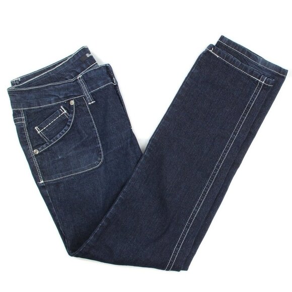 Sweet Vibes Dark Wash Denim Slim Leg Blue Jeans - Picture 2 of 5